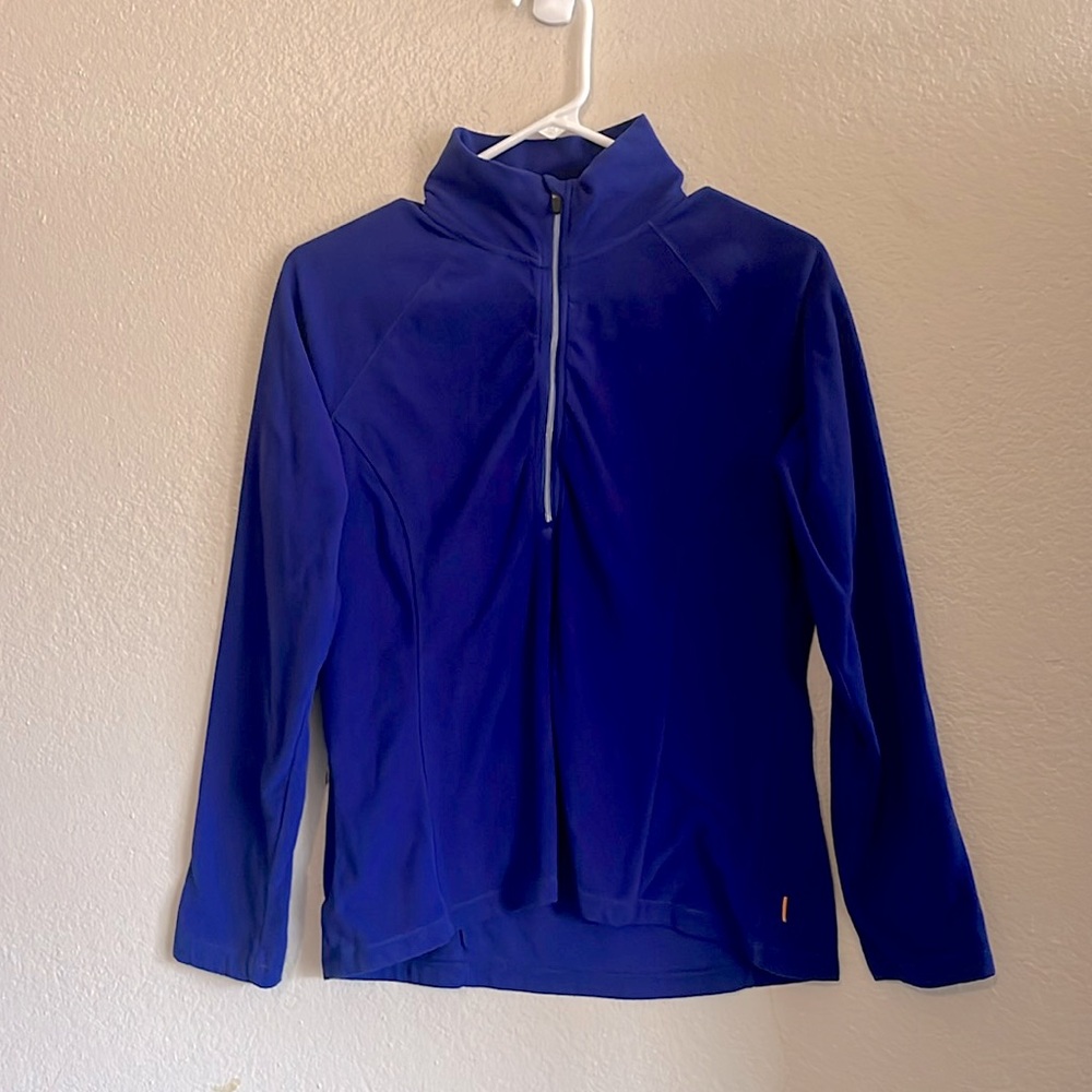 Royal blue quarter zip jacket